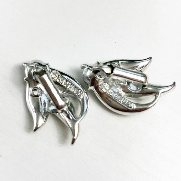 Sarah Coventry "Enchantress" Vintage Rhinestone Clip Earrings - Picture 3 of 5